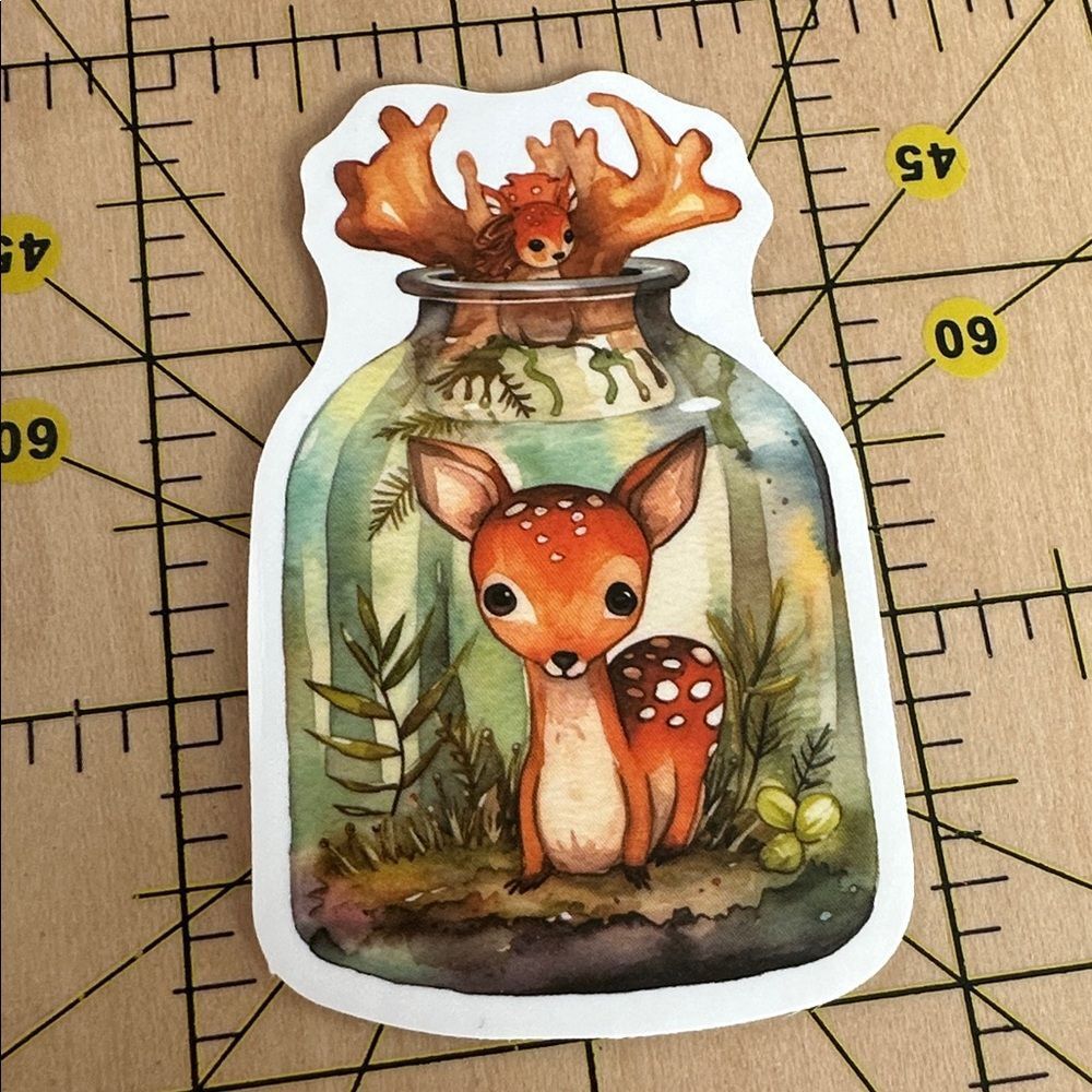 💜13/$13 +Bundle Sticker Sale | Aesthetic Deer Waterproof Sticker